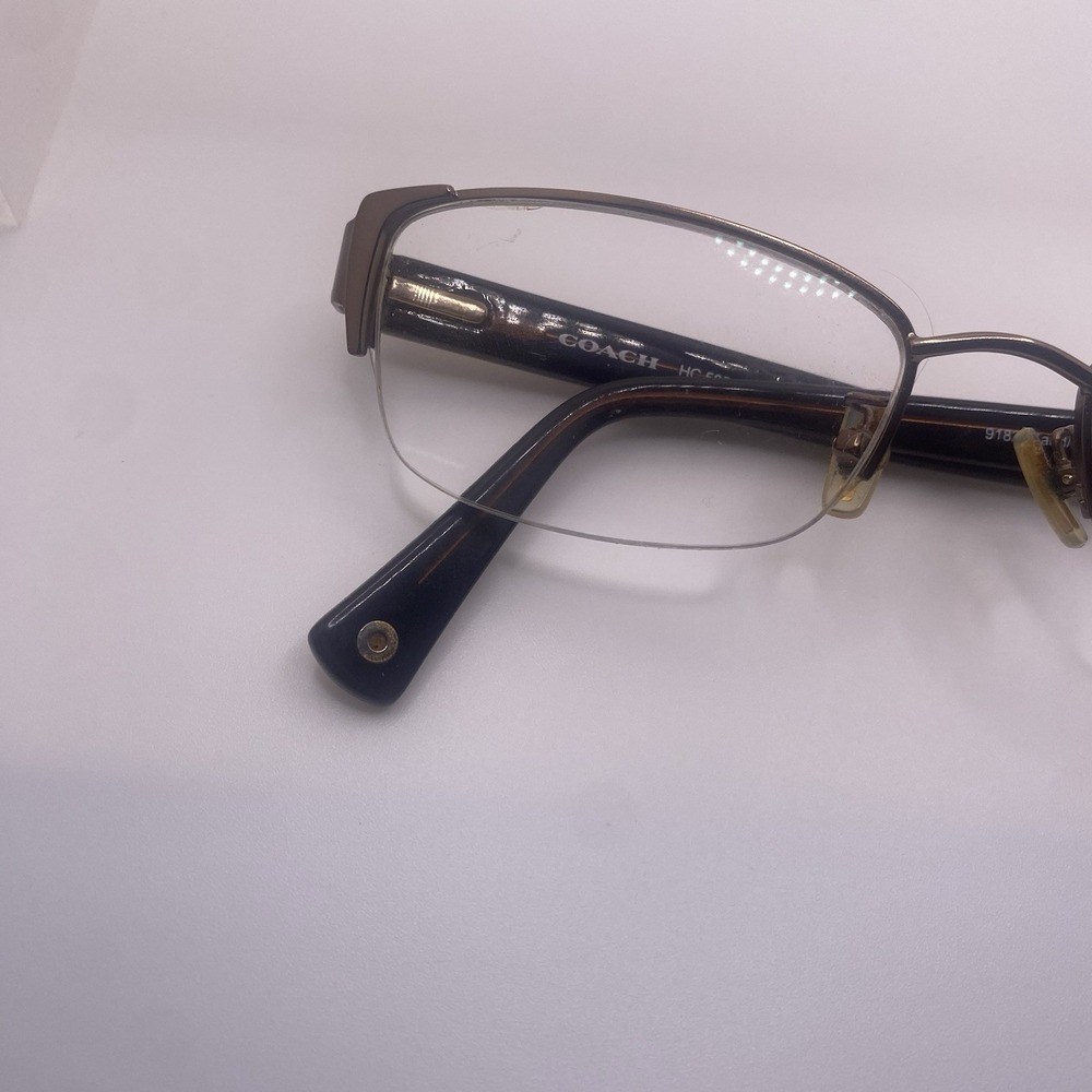 Coach Eyeglasses FRAME ONLY HC5053 Eulalia Half Rim 52-18-140 Sand Beige 790 - Picture 3 of 15